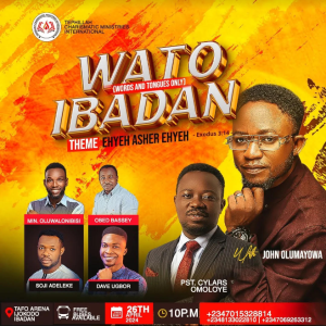 John Olumayowa set to host WATO (Word And Tongues Only) Ibadan