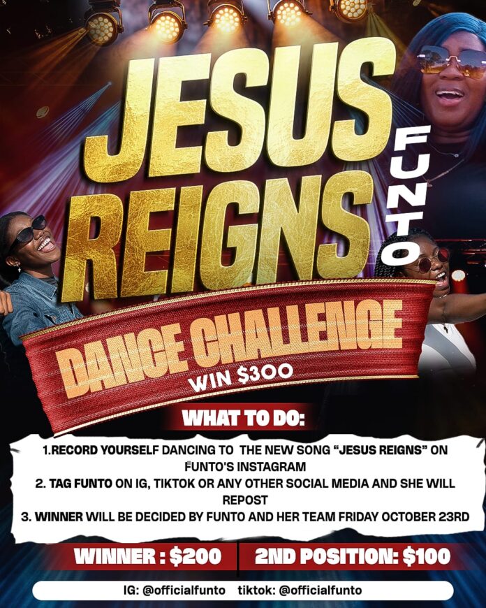 Spreading the Good News through Dance: Funto's 'Jesus Reigns Dance Challenge' is Here!