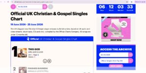 Mr Adeoluwa claims #1 spot on Official UK Christian and Gospel Singles CHART with "This God" 2 2